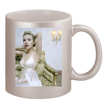 Scarlett Johansson 11oz Metallic Silver Mug