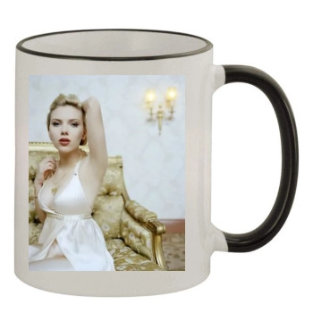 Scarlett Johansson 11oz Colored Rim & Handle Mug