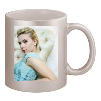 Scarlett Johansson 11oz Metallic Silver Mug