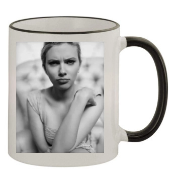 Scarlett Johansson 11oz Colored Rim & Handle Mug