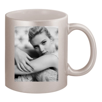 Scarlett Johansson 11oz Metallic Silver Mug