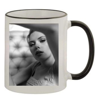 Scarlett Johansson 11oz Colored Rim & Handle Mug