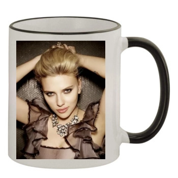 Scarlett Johansson 11oz Colored Rim & Handle Mug