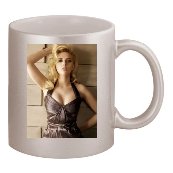 Scarlett Johansson 11oz Metallic Silver Mug