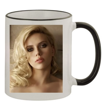 Scarlett Johansson 11oz Colored Rim & Handle Mug