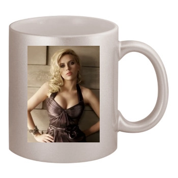 Scarlett Johansson 11oz Metallic Silver Mug