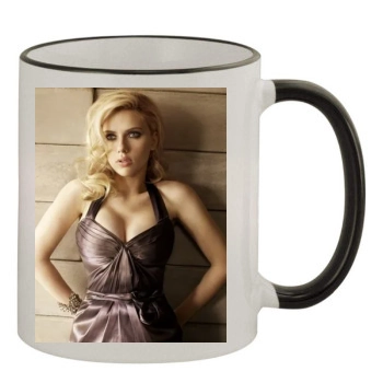 Scarlett Johansson 11oz Colored Rim & Handle Mug