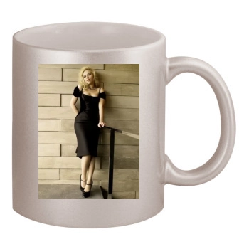 Scarlett Johansson 11oz Metallic Silver Mug