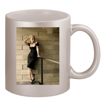 Scarlett Johansson 11oz Metallic Silver Mug