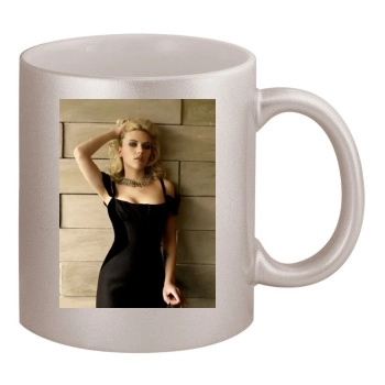 Scarlett Johansson 11oz Metallic Silver Mug