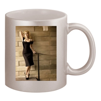 Scarlett Johansson 11oz Metallic Silver Mug