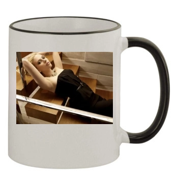 Scarlett Johansson 11oz Colored Rim & Handle Mug