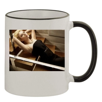 Scarlett Johansson 11oz Colored Rim & Handle Mug