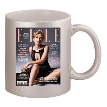 Scarlett Johansson 11oz Metallic Silver Mug