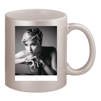 Scarlett Johansson 11oz Metallic Silver Mug