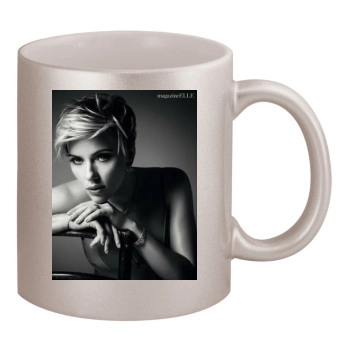 Scarlett Johansson 11oz Metallic Silver Mug