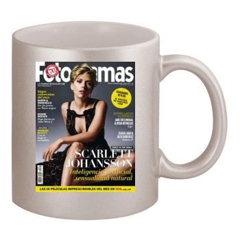 Scarlett Johansson 11oz Metallic Silver Mug