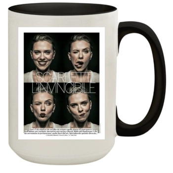 Scarlett Johansson 15oz Colored Inner & Handle Mug