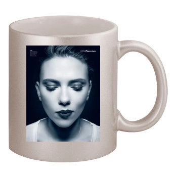 Scarlett Johansson 11oz Metallic Silver Mug