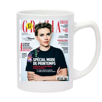 Scarlett Johansson 14oz White Statesman Mug