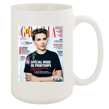 Scarlett Johansson 15oz White Mug