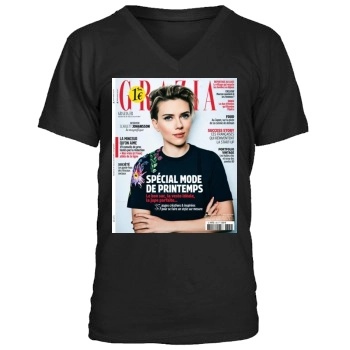 Scarlett Johansson Men's V-Neck T-Shirt