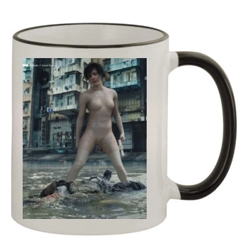 Scarlett Johansson 11oz Colored Rim & Handle Mug