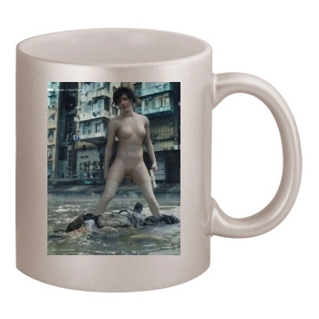 Scarlett Johansson 11oz Metallic Silver Mug