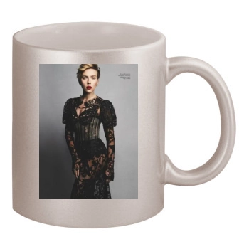 Scarlett Johansson 11oz Metallic Silver Mug