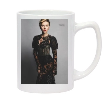 Scarlett Johansson 14oz White Statesman Mug