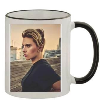 Scarlett Johansson 11oz Colored Rim & Handle Mug