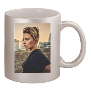 Scarlett Johansson 11oz Metallic Silver Mug