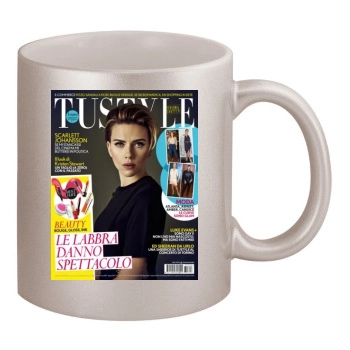 Scarlett Johansson 11oz Metallic Silver Mug