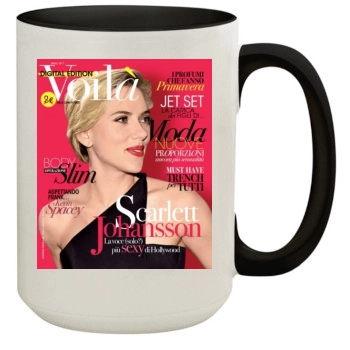 Scarlett Johansson 15oz Colored Inner & Handle Mug