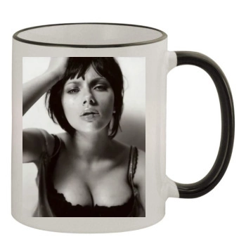 Scarlett Johansson 11oz Colored Rim & Handle Mug