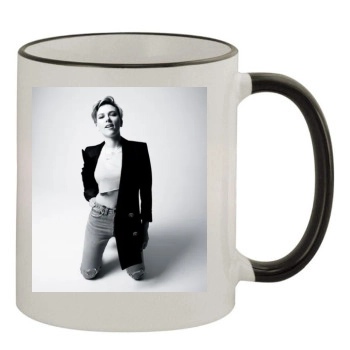 Scarlett Johansson 11oz Colored Rim & Handle Mug