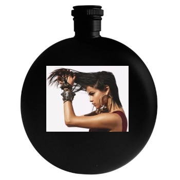 Selena Gomez Round Flask