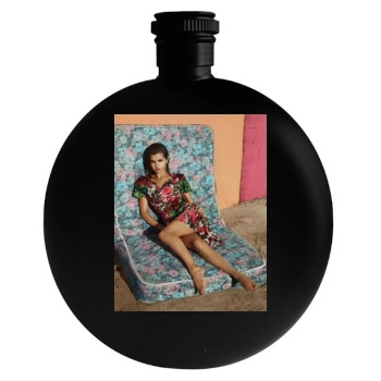 Selena Gomez Round Flask