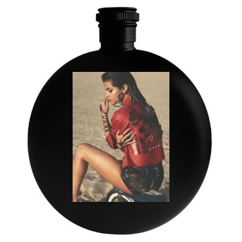 Selena Gomez Round Flask