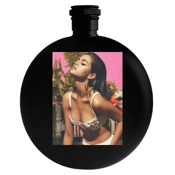 Selena Gomez Round Flask