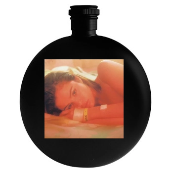 Selena Gomez Round Flask