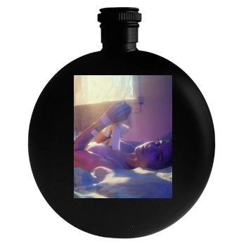 Selena Gomez Round Flask