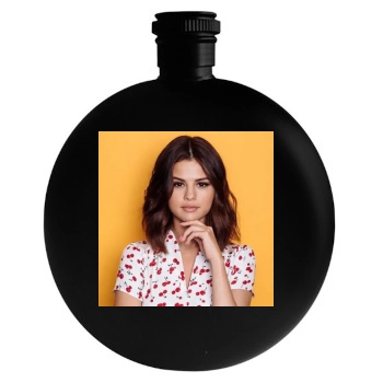 Selena Gomez Round Flask