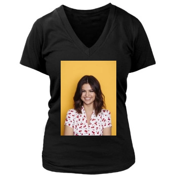 Selena Gomez Women's Deep V-Neck TShirt