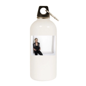 Sarah Michelle Gellar White Water Bottle With Carabiner