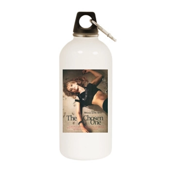 Sarah Michelle Gellar White Water Bottle With Carabiner