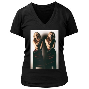 Sarah Michelle Gellar Women's Deep V-Neck TShirt