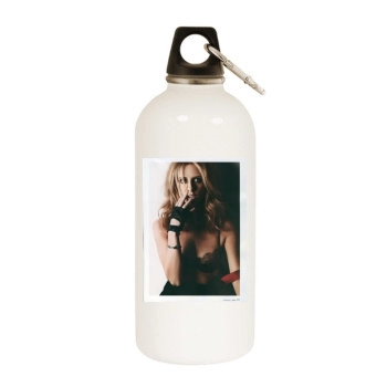 Sarah Michelle Gellar White Water Bottle With Carabiner