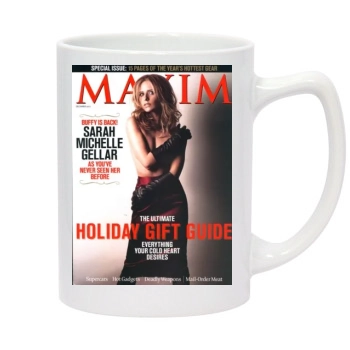 Sarah Michelle Gellar 14oz White Statesman Mug