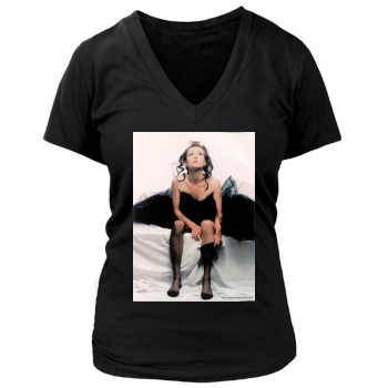 Shannen Doherty Women's Deep V-Neck TShirt